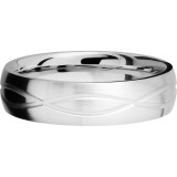 Lashbrook Cobalt Chrome 6mm Men's Wedding Band - CC6DINF+BEAD_SATIN photo3