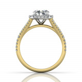 Martin Flyer Two Tone 14k Gold FlyerFit Engagement Ring photo3