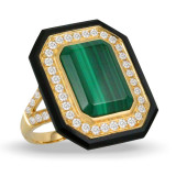 Doves Verde 18k Yellow Gold Diamond Ring - R9132BOMC photo