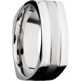 Lashbrook Cobalt Chrome 8mm Men's Wedding Band - CC8FSQ2.5+BEAD_POLISH photo2