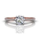 Martin Flyer Two Tone 18k Gold FlyerFit Engagement Ring photo