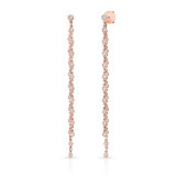 Uneek Cascade Collection Threader-Illusion Diamonds-by-the-Yard Dangle Earrings - LVED3289R photo