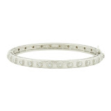 Freida Rothman Studded Eternity Hinge Bangle - PB0800BPB0800B-BL-HG- photo