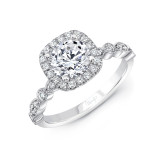 Uneek Us Collection Round Diamond Engagement Ring - SWUS003CUW-6.5RD photo