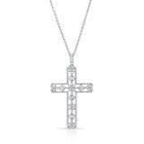 Uneek Cross Diamond Pendant - LVNWC835W photo