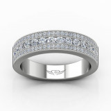 Martin Flyer 14k White Gold FlyerFit Wedding Band photo2