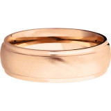 Lashbrook 14k Rose Gold 7mm Men's Wedding Band - 14KR7DGE-P+ANGLE+SATIN_POLISH photo3