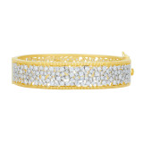 Freida Rothman Shining Hope Wide Hinge Bangle - MNPYZB13-H photo