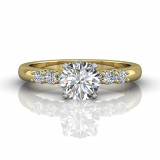 Martin Flyer Two Tone 18k Gold FlyerFit Engagement Ring photo