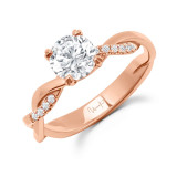 Uneek Us Collection Round Diamond Engagement Ring - SWUS870R-6.5RD photo