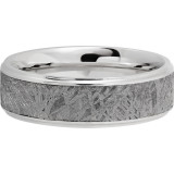 Lashbrook Cobalt Chrome Meteorite 7mm Men's Wedding Band - CC7B15(S)_METEORITE+POLISH photo