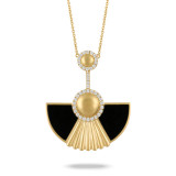 Doves Gatsby 18k Yellow Gold Gemstone Necklace - N9678BO photo
