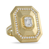 Doves Mykonos 18k Yellow Gold Diamond Ring - R9795 photo