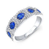 Uneek Blue Sapphire Diamond Fashion Ring - LVBMI1332S photo