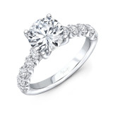 Uneek Round Diamond Engagement Ring - R0323U photo