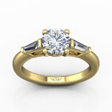 Martin Flyer 14k Yellow Engagement Ring photo2