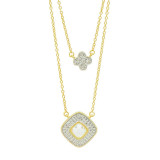 Freida Rothman Visionary Fusion Double Drop Pendant Necklace - VFPYZN11-16E photo