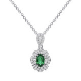 Uneek Oval Emerald Pendant - LVNRI292E photo