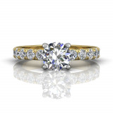 Martin Flyer Two Tone 18k Gold FlyerFit Engagement Ring photo