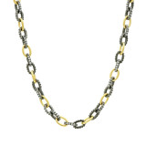 Freida Rothman Alternating Chain Link Necklace - YRZ070421B-20 photo