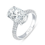 Uneek Signature Diamond Engagement Ring - R069OVU photo