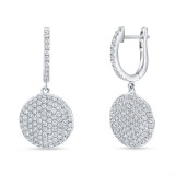 Uneek Diamond Dangling Hoop Earrings - ER0896DC photo