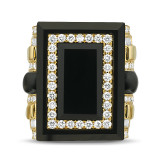 Doves Gatsby 18k Yellow Gold Diamond Ring - R9300BO photo