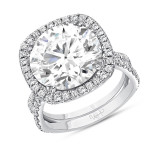 Uneek Round Diamond Engagement Ring - LVS852FP photo