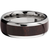 Lashbrook Titanium Hardwood 8mm Men's Wedding Band - HW8D15_WENGE+POLISH photo3