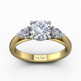 Martin Flyer Two Tone 14k Gold FlyerFit Engagement Ring photo2