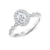Uneek Us Collection Oval Diamond Engagement Ring - SWUS003OVW-7X5.5OV photo