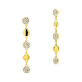 Freida Rothman Radiance Linear Drop Earrings - RNPYZE12-14K photo