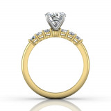 Martin Flyer Two Tone 14k Gold FlyerFit Engagement Ring photo3