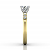 Martin Flyer Two Tone 14k Gold FlyerFit Engagement Ring photo4