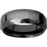 Lashbrook Black Tungsten 8mm Men's Wedding Band - C08B007+POLISH photo2