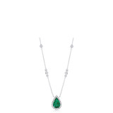 Uneek Emerald Diamond Necklace - LVN696EPS photo