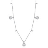 Uneek Pear Diamond Necklace - LVNWF374W photo