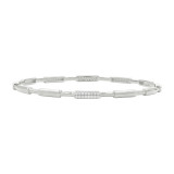 Freida Rothman Radiance Single Slide Bangle In Silver - RNPZB02 photo