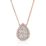 Uneek Fashion Diamond Necklace - LVNS0096R photo