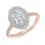 Uneek Oval Diamond Engagement Ring - SWS232DHDSWR-7X5.5OV photo