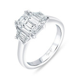 Uneek Signature Three-Stone Diamond Engagement Ring - R5296 photo