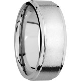 Lashbrook Cobalt Chrome 8mm Men's Wedding Band - CC8FGE+STONE_POLISH photo2