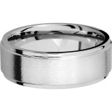 Lashbrook Cobalt Chrome 8mm Men's Wedding Band - CC8FGE+STONE_POLISH photo3