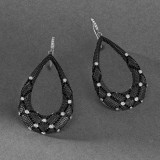 Freida Rothman Industrial Finish Open Teardrop Fishhook Earrings - IFPKZBKE33 photo