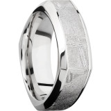 Lashbrook Cobalt Chrome Meteorite 8mm Men's Wedding Band - CC8BSQ15(NS)_METEORITE+POLISH photo2