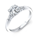 Uneek Round Diamond Engagement Ring - R040U photo