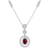 Uneek Ruby Diamond Necklace - LVN937OVRU photo