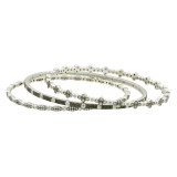 Freida Rothman Industrial Finish Bezel 3-Stack Bangles - IFPKZB12 photo