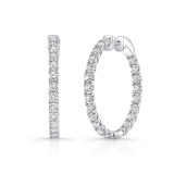 Uneek Hoop Diamond Earrings - ER190159PN photo