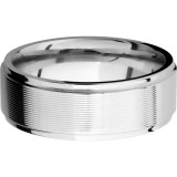 Lashbrook Cobalt Chrome 8mm Men's Wedding Band - CC8FGE+MACHINE+FINISH_POLISH photo3